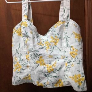 🌼FINAL PRICE🌼Floral Bustier Style Crop Top🌼